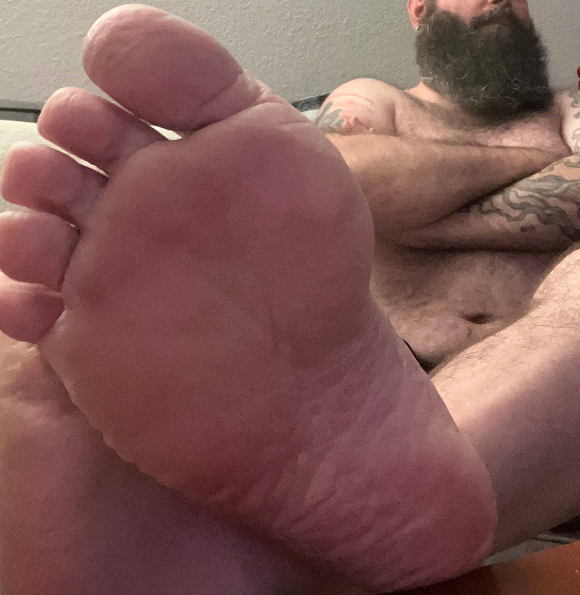 Look these old grampa feet soles