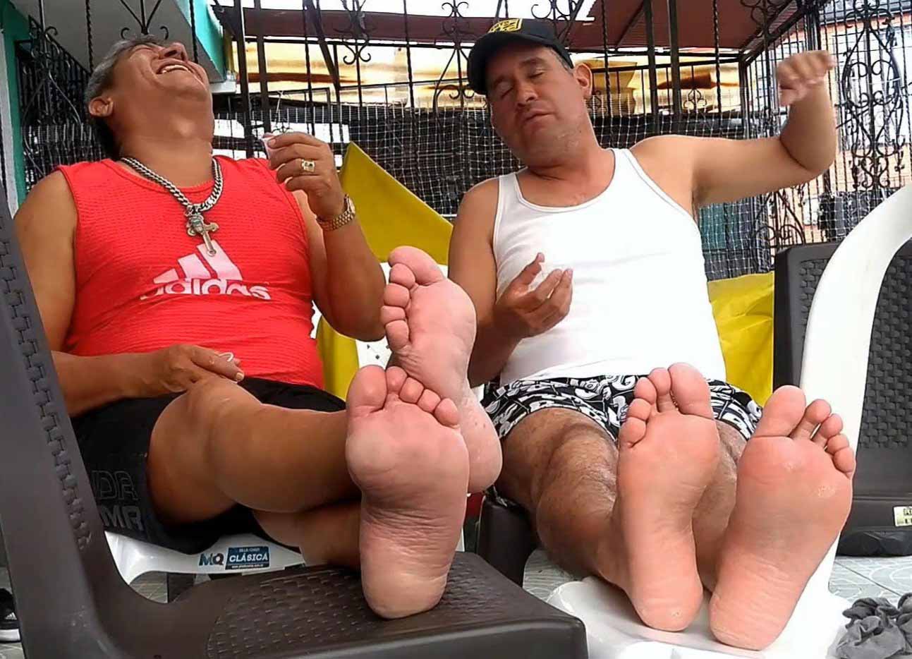Incredible beefy old chub foot soles