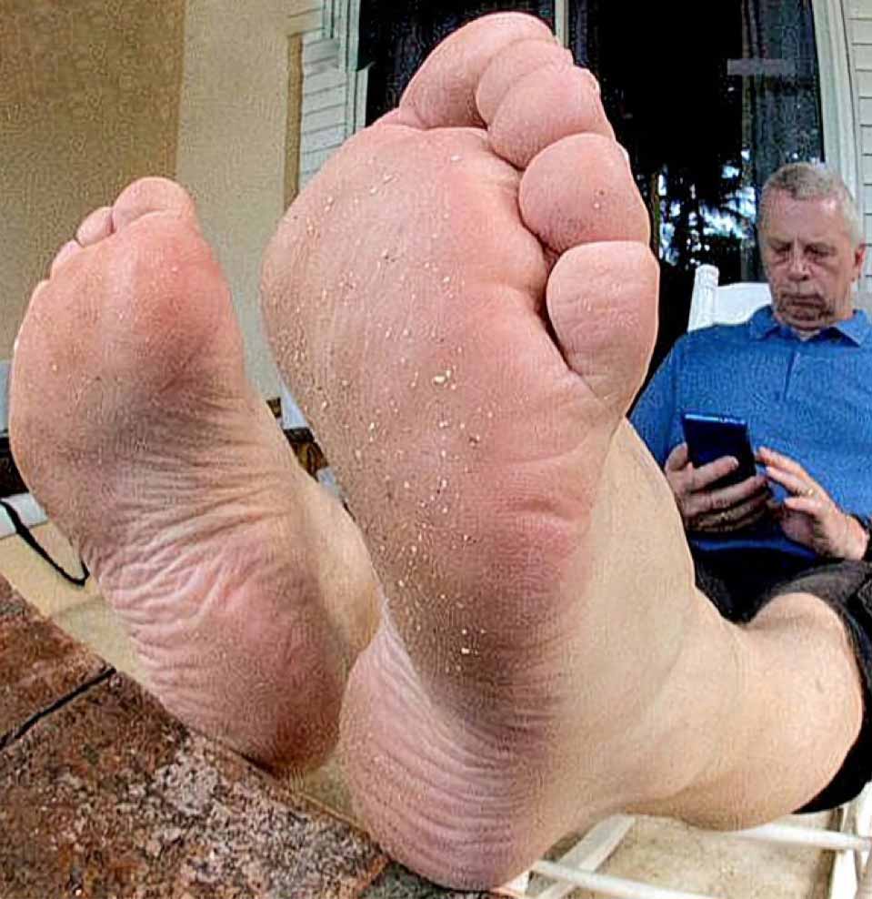 Suck and service the thick alpha male foot